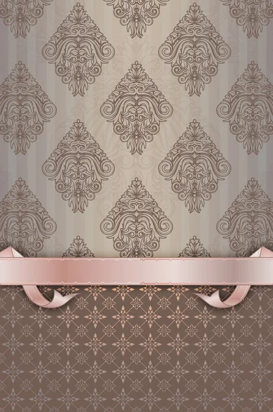 Decoratieve vintage achtergrond met ouderwetse ornament. — Stockfoto