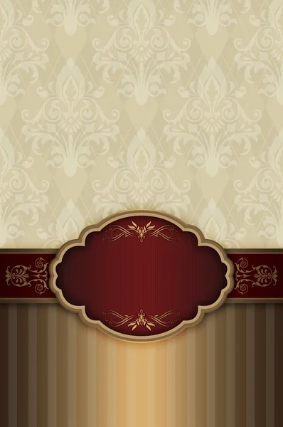 Decorative background with elegant frame. — Stock Photo, Image