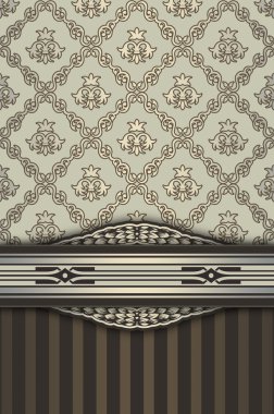 Süsleme ve kenarlıklı dekoratif arka plan.