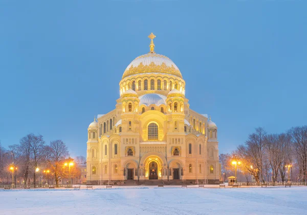 Catedral de San Nicolás en Kronstadt — Foto de Stock