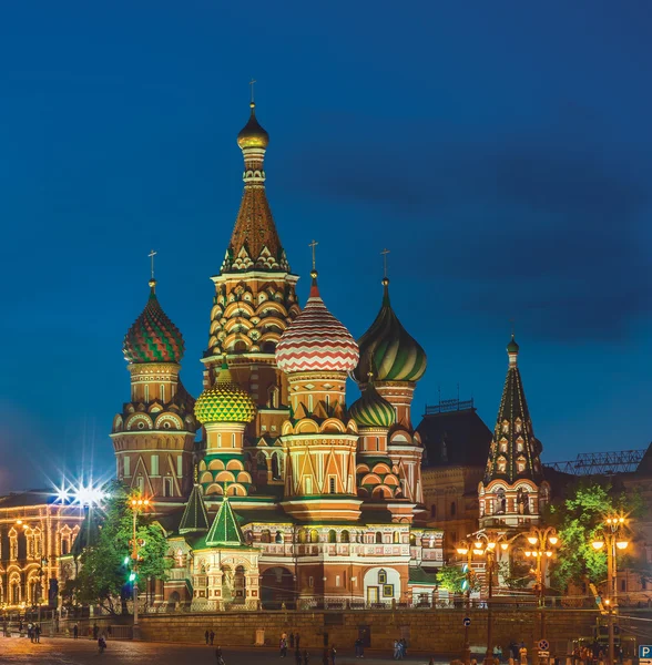 圣瓦西里大教堂。莫斯科，俄罗斯 — 图库照片