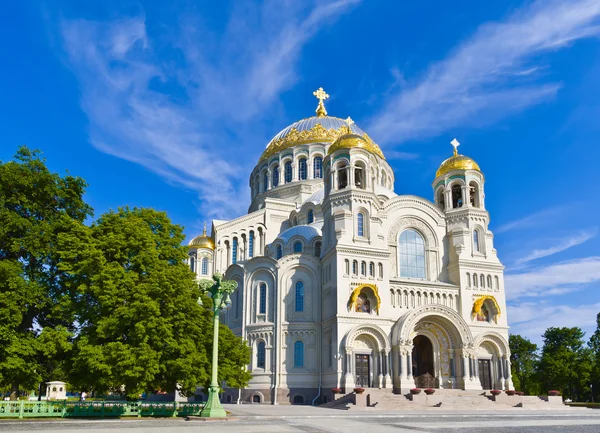 St.nicholas-kathedrale in kronstadt, st. petersburg, russland — Stockfoto