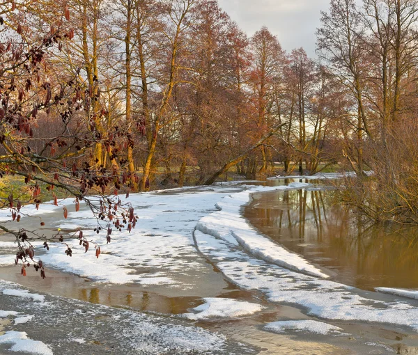 'S avonds in het voorjaar van — Stockfoto