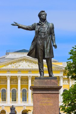 Monument to Pushkin in St.-Petersburg, Russia
