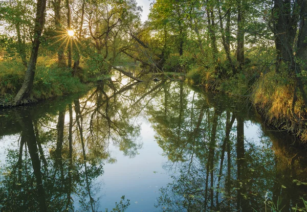 Coucher de soleil d'automne — Photo