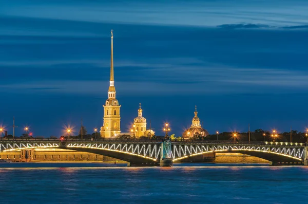 Οι Λευκές νύχτες στην Αγία Πετρούπολη, Ρωσία Εικόνα Αρχείου