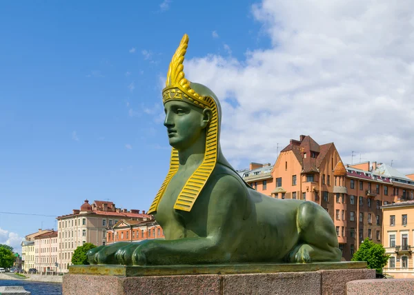 Sphinxe sur le pont égyptien — Photo