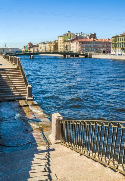 Fontanka river in St.-Petersburg, Russia. — Stock Photo, Image