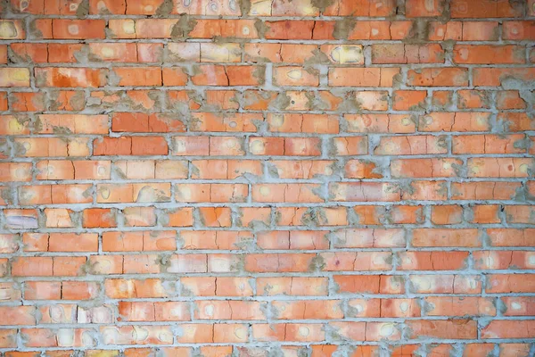 Background Brick Orange Wall Texture Close Place Inscription — Stock Photo, Image