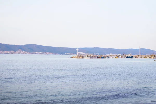 Panorama Cidade Velha Nessebar Bulgária Nessebar Uma Cidade Antiga — Fotografia de Stock