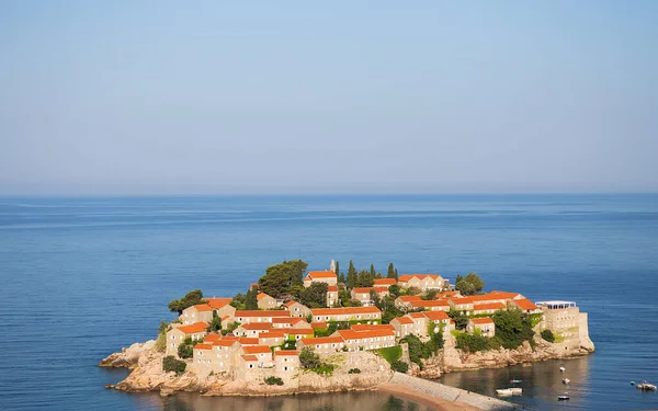 Pulau Stephen Yang Sangat Indah Montenegro Juli 2021 Pulau Stephen — Stok Foto