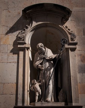 Dresden, Almanya, heykelin Zwinger içinde.