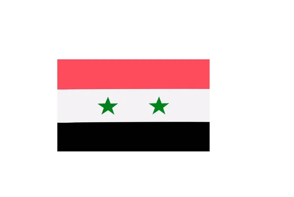 Bandera Con Una Advertencia Bloqueo Syria —  Fotos de Stock