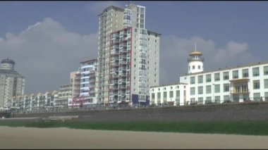 Boulevard Vlissingen sabah sis içinde