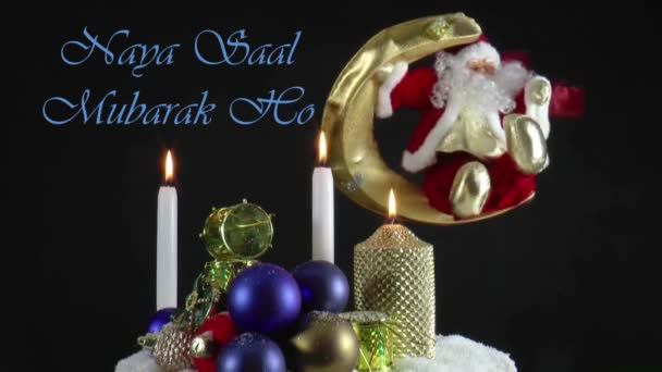 Live bewegende kerstkaart — Stockvideo