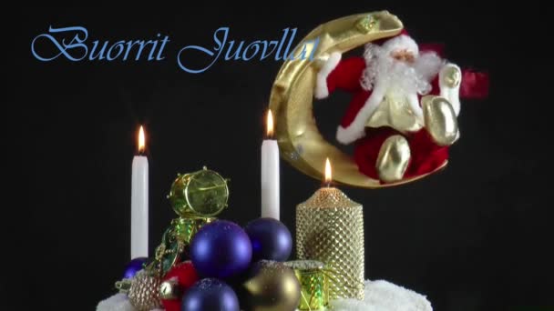 Canlı hareketli Noel kartı — Stok video