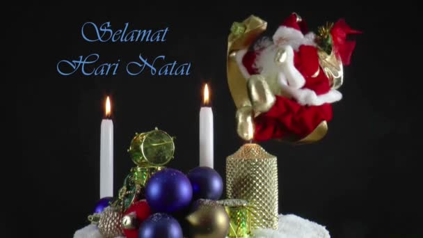 Canlı hareketli Noel kartı — Stok video