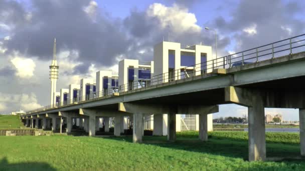 Zsilip között Markermeer Ijsselmeer — Stock videók