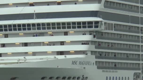 Pasajeros en crucero — Vídeo de stock