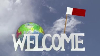 Dönüm Küre ve Quatar, küçük kağıt bayrak