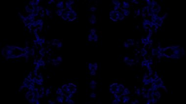 Rorchar siyah arka plan üzerine