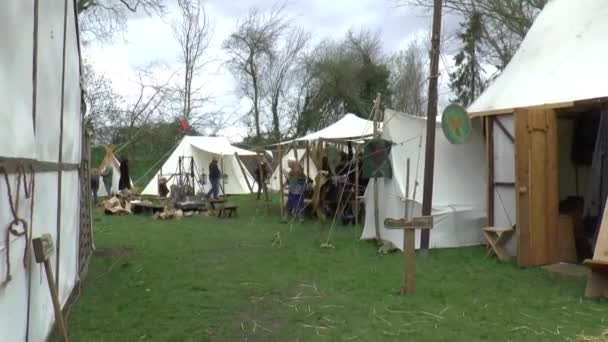 A fair in Middle Ages style — Stock Video