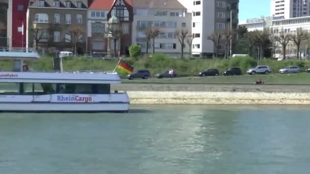 Colonia vista desde un barco — Vídeo de stock