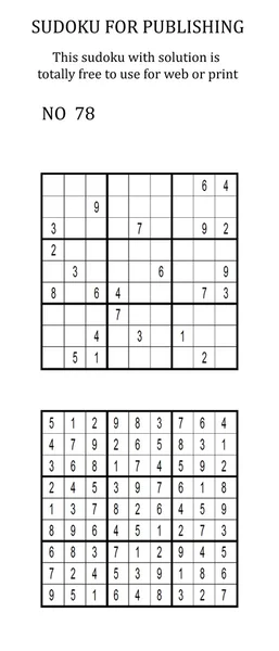 Çözümlü sudoku. Web sitenizde veya basılı olarak ücretsiz. 