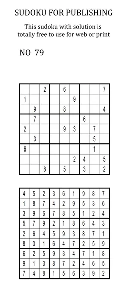 Çözümlü sudoku. Web sitenizde veya basılı olarak ücretsiz. 