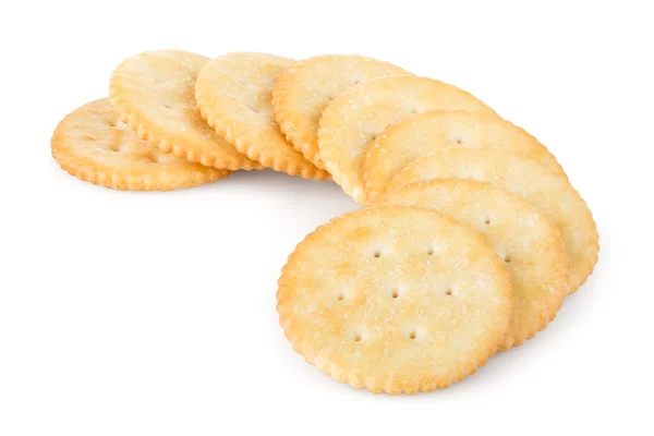 Gouden ronde crackers — Stockfoto