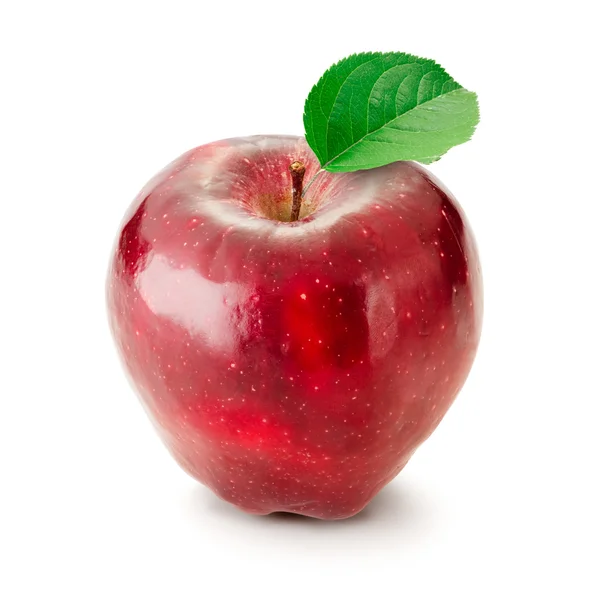 Roter Apfel isoliert — Stockfoto