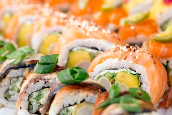 Sushi rolki zestaw — Zdjęcie stockowe