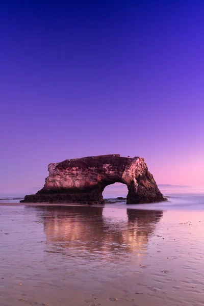 Natural Bridges State Beach sunset — Stock Photo, Image