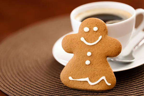 Noel zencefilli kurabiye — Stok fotoğraf