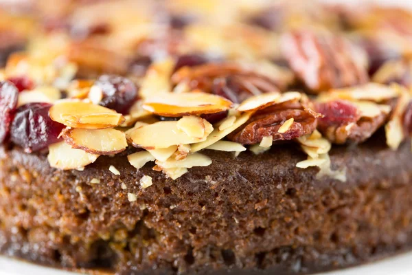 Pecan cake close-up — Stock Photo, Image