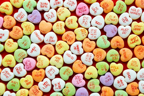 Bonbons coeur fond — Photo