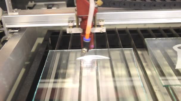 Cortador CNC láser — Vídeo de stock