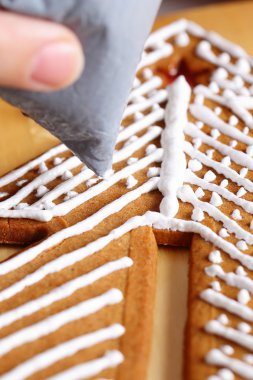 gingerbread çerezleri dekorasyon.