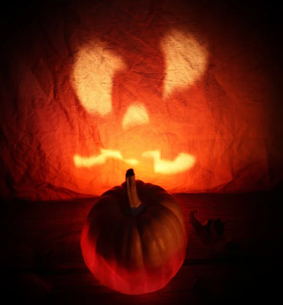 Scary halloween pumpkin — Stock Photo, Image