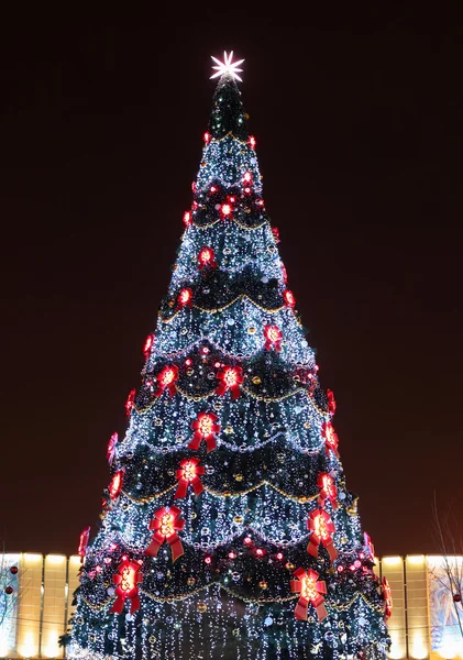 Geceleyin Noel ağacı — Stok fotoğraf