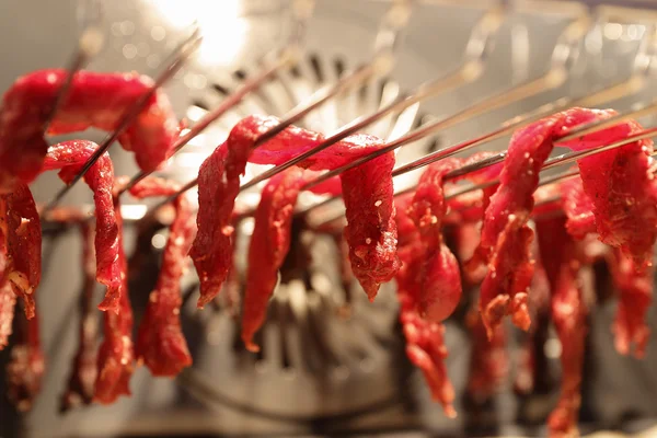 Preparing of beef jerky — Stock Photo, Image