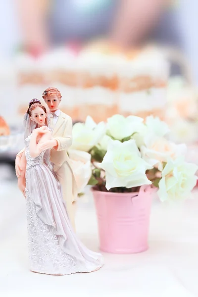 Decorated wedding table — Stock Photo, Image