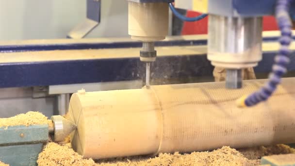 Máquina de cópia de fresagem CNC — Vídeo de Stock