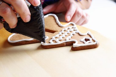 gingerbread çerezleri dekorasyon.