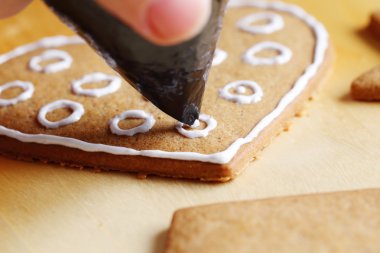 gingerbread çerezleri dekorasyon.