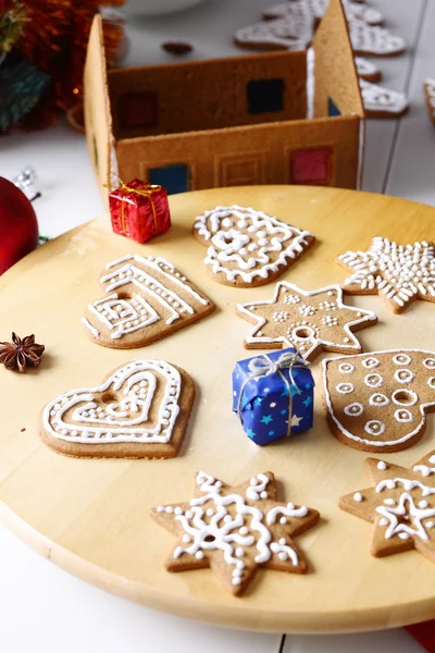 Biscoitos de gengibre de Natal — Fotografia de Stock