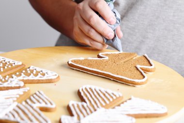 gingerbread çerezleri dekorasyon.