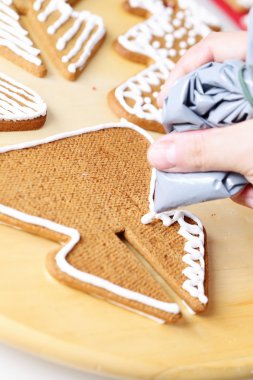 gingerbread çerezleri dekorasyon.