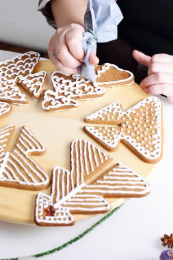 gingerbread çerezleri dekorasyon.