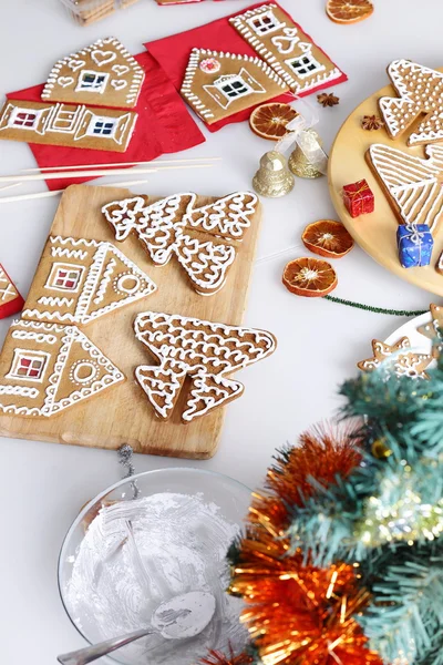 Kerst peperkoek koekjes — Stockfoto